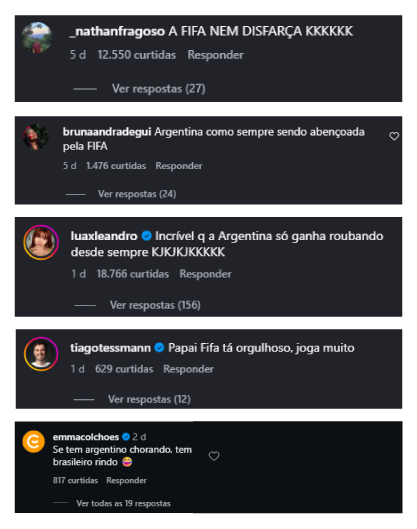 Comentários de ódio